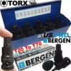 US PRO By BERGEN BERGEN IMPACT TORX BIT Sockets Set 1/2" Drive Impact TX Star Sockets T20 To T70