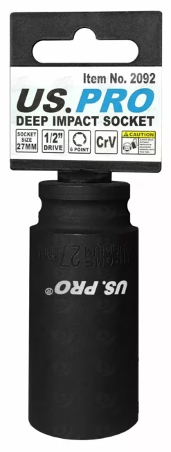 US PRO By BERGEN BERGEN US PRO Deep Impact Socket 27mm 1/2" Drive 27mm 6 Point -SOCKET SETS & EXTENSION BARS Sales cfcbd842 cc9c 463c 9a57 d1007dedf984