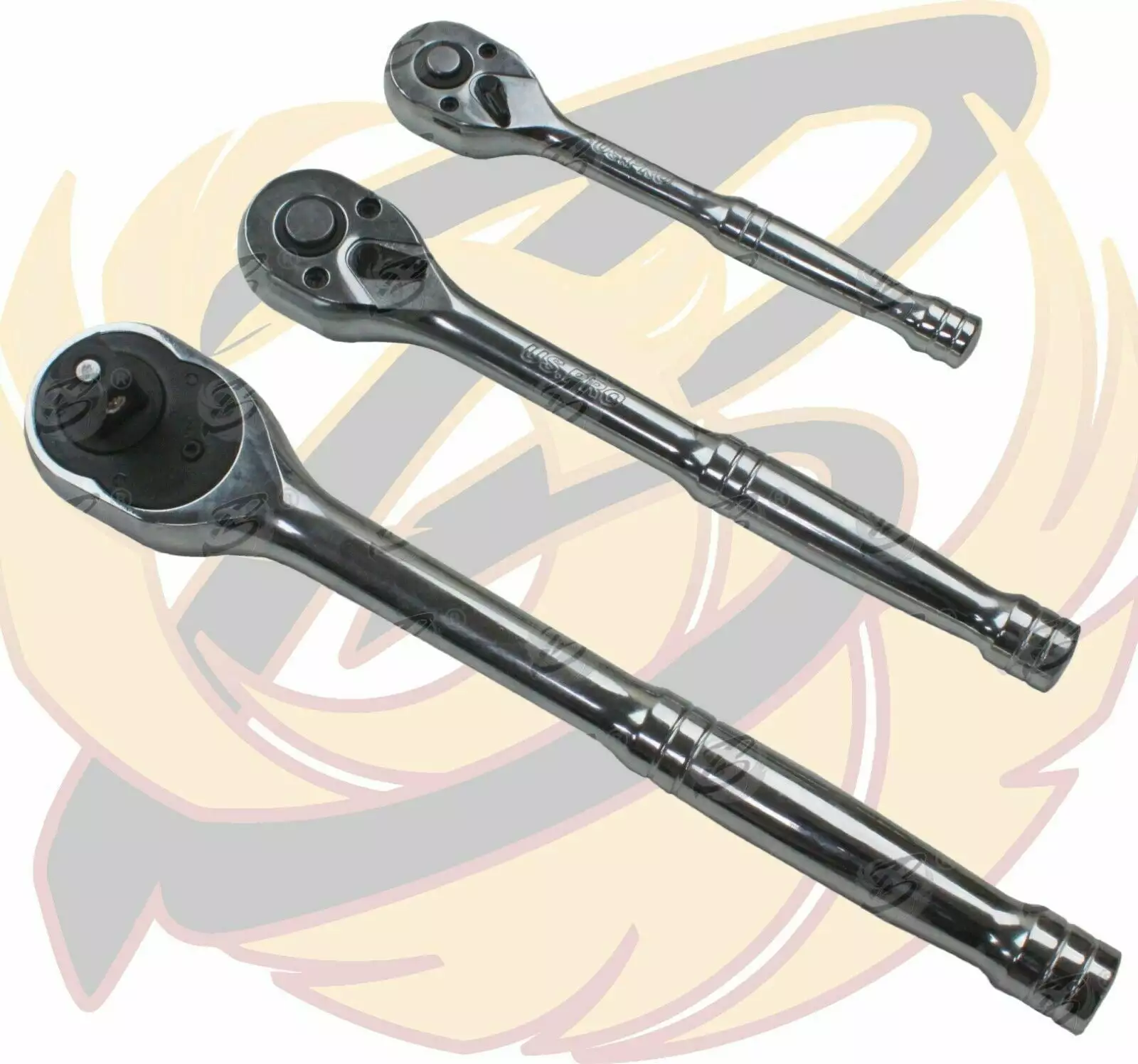 US PRO By BERGEN US.PRO By BERGEN Deep Sockets & Ratchet Handles & Extension Bars 1/4" 3/8" 1/2" Drive 6PT 8 US PRO By BERGEN US.PRO By BERGEN Deep Sockets & Ratchet Handles & Extension Bars 1/4" 3/8" 1/2" Drive 6PT - Image 8