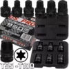 US PRO By BERGEN IMPACT TORX BIT Sockets Set 1/2" Drive X-Large IMPACT T55 T60 T70 T80 T90 T100