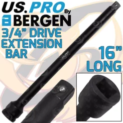 US PRO By BERGEN US.PRO By BERGEN 3/4" Drive Impact Extension Bar 16" Long 400mm Extra Long Reach Exts Bar