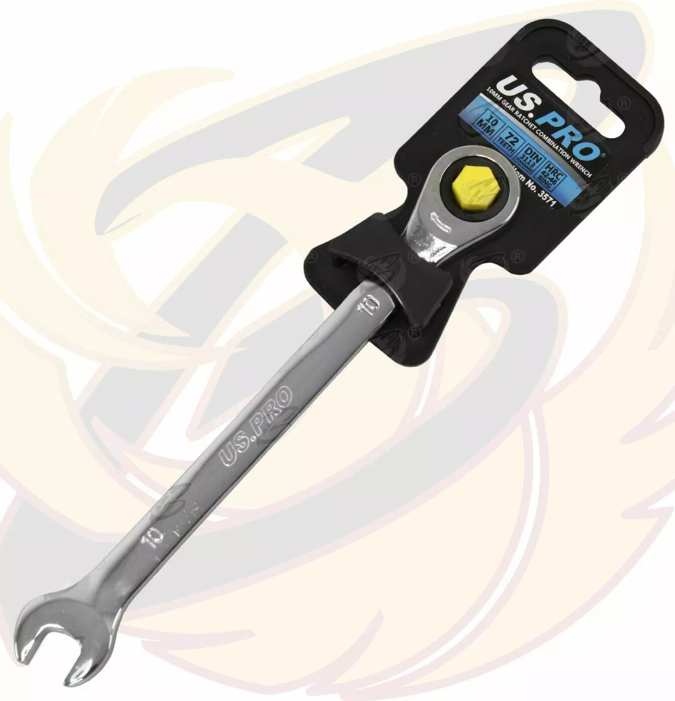 US PRO By BERGEN US.PRO By BERGEN 10mm Ratchet Spanner 72 Tooth Ratchet Combi Spanner Open & Ring End Wrenc 5 US PRO By BERGEN US.PRO By BERGEN 10mm Ratchet Spanner 72 Tooth Ratchet Combi Spanner Open & Ring End Wrenc - Image 5