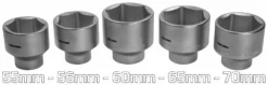 Toolzone 3/4" Inch Dr Socket Set 55mm 56mm 60mm 65mm 70mm 6 Point HEX Large HGV Sockets.. -SOCKET SETS & EXTENSION BARS Sales de336f5f 78d4 489f b376 6bd78b45b20b