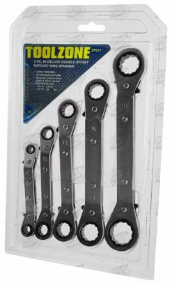 TOOLZONE 5 Piece OFFSET Ratchet Spanner Set 6mm - 22mm -SOCKET SETS & EXTENSION BARS Sales df2c7f9b 00ac 4748 8c33 a253b1112602