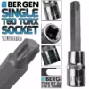 US PRO By BERGEN BERGEN T60 Torx Socket T60 1/2" Drive 100mm Long Torx Key Single Socket Star Key