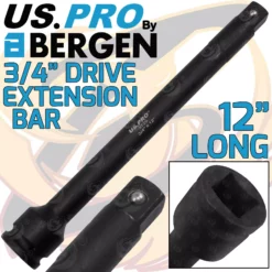 US PRO By BERGEN US.PRO By BERGEN 3/4" Drive Impact Extension Bar 12" Long 300mm Extra Long Reach Exts Bar