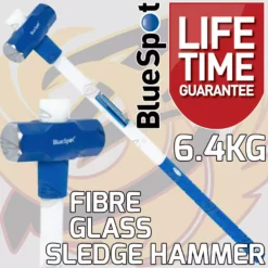 BlueSpot 14lbs 3ft Sledge Hammer 6.4kg Fibreglass Handle 36 Inch Heavy Duty Sledge Hammer