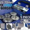 US PRO By BERGEN BERGEN 5pc 3/4" Inch Shallow Socket Set 55 56 60 65 70mm Shallow Sockets 6 Point