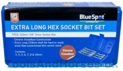 BLUESPOT 3/8" Drive 7 Piece HEX Bit Socket Set H3 - H10 110mm -SOCKET SETS & EXTENSION BARS Sales e4c13c72 ff51 422c be38 072e7024336c