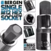 US PRO By BERGEN BERGEN Hex Socket H12mm 1/2" Drive 55mm 12mm Hex Key Single Socket Allen Key