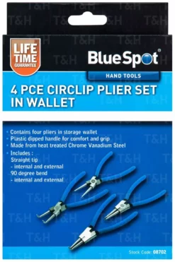 BLUESPOT 4 PC 6" Circlip Pliers Internal External Bent Nose Straight Tip Snap Ring Pliers -SOCKET SETS & EXTENSION BARS Sales ee0a3373 5292 48c6 b8ec c90c7ffaf19f