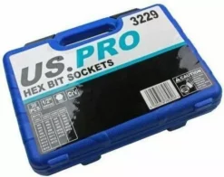 US PRO By BERGEN BERGEN Extra Long 30pc HEX BIT Socket Set 1/2" Dr HEX Allen Keys Sockets 200mm L -SOCKET SETS & EXTENSION BARS Sales f09f684b 64f5 4298 956c 5d71245f9551