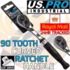 US PRO By BERGEN US.PRO INDUSTRIAL 3/8" Drive 90 Tooth Quick Release Curved Ratchet Handle 4197