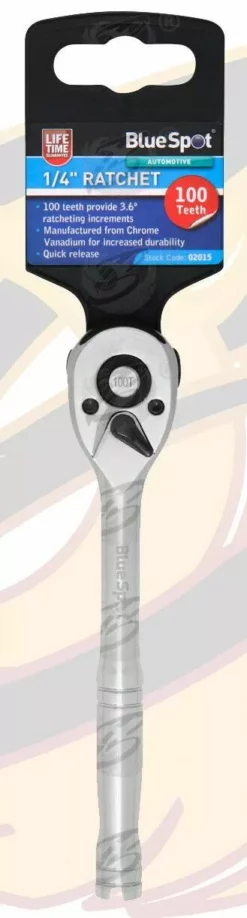 BlueSpot Deep Socket Set 1/4" Drive 4mm - 13mm 100 Tooth Ratchet & Extensions Long Reach -SOCKET SETS & EXTENSION BARS Sales f8310ab4 750c 4870 9eeb f338e7108c49