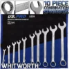 US PRO By BERGEN 10 Piece WHITWORTH Combination Spanner Set 1/8" - 11/16"