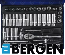 US PRO By BERGEN BERGEN Socket Set 42pc 1/4" Drive Metric AF Ratchet Hex UJ Adaptor -SOCKET SETS & EXTENSION BARS Sales fdc510cc 222e 49f9 9390 b27276c3e1eb
