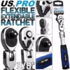 US PRO By BERGEN US. PRO By BERGEN 3/8" Dr 72T Tooth Flexi Head Flexible Extendable Sockets Ratchet Handle
