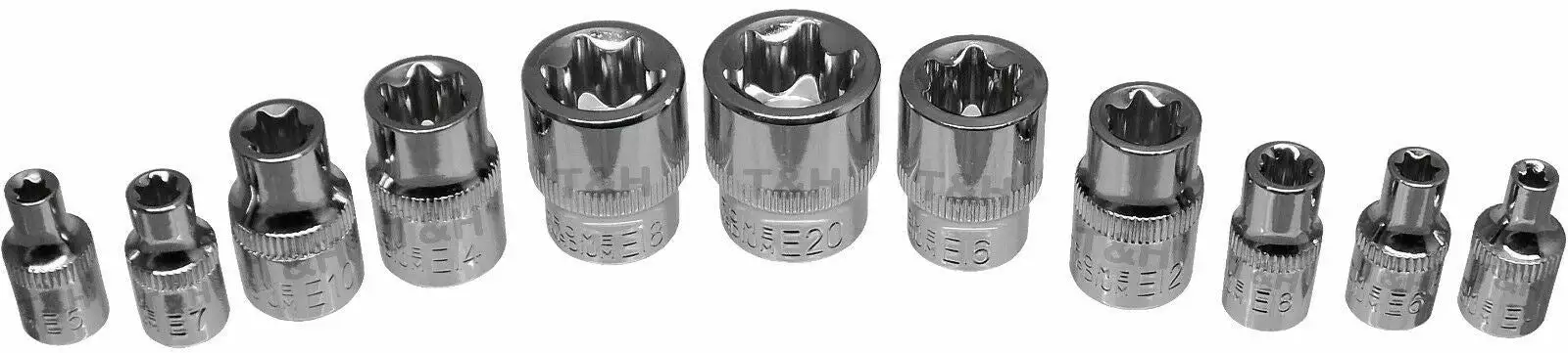 BlueSpot Torx & Female E TORX Socket Set 29pc Security Star Torx Bits External E & T Torx 10 BlueSpot Torx & Female E TORX Socket Set 29pc Security Star Torx Bits External E & T Torx - Image 10